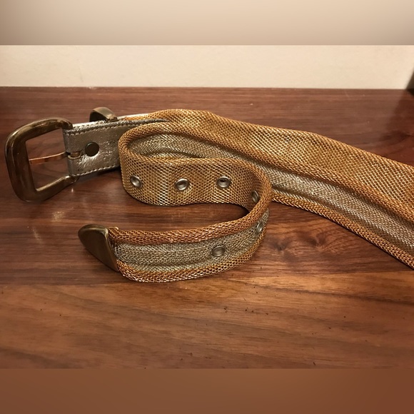 Mesh belt gold silver size medium - Picture 7 of 11
